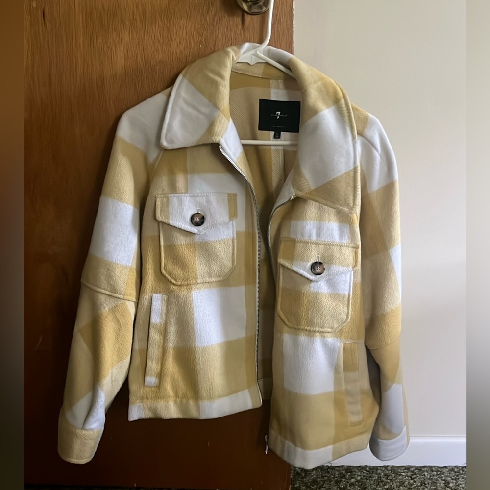 Women's Yellow Plaid Jacket